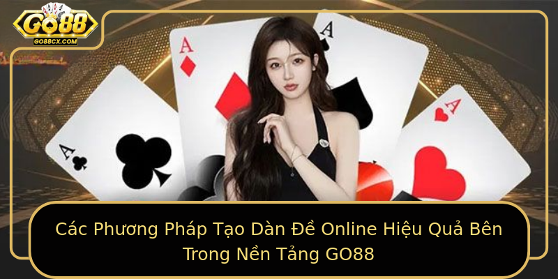 Các Phương Pháp Tạo Dàn Đề Online Hiệu Quả Bên Trong Nền Tảng GO88